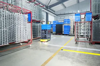 AGV Weasel gyártási környezetben