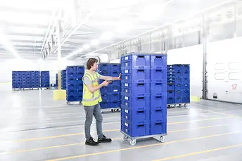  visszaküldhető ládák a Hema-nál