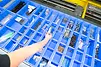 SSI Logimat vertikális tárolóautomata a WFL-nél