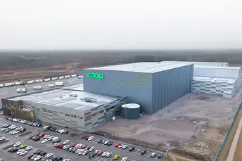 a Coop elosztóközpontja Svédországban